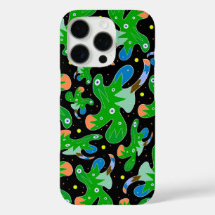 Green Fantasy Floral Pattern iPhone 16 Pro Case