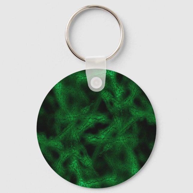 Green fantasy pattern key ring (Front)