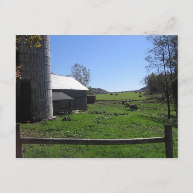 green farm postcard (Front)