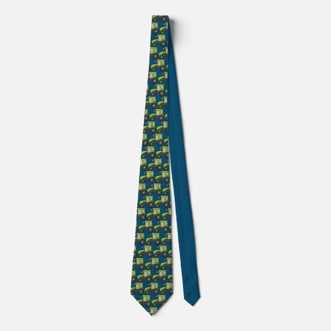 Green Farm Tractor Tie (Front)