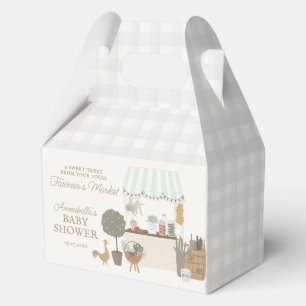 Green Farmers Market Farm Fresh Baby Shower Favour Box