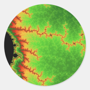 Green Fault Line Stickers