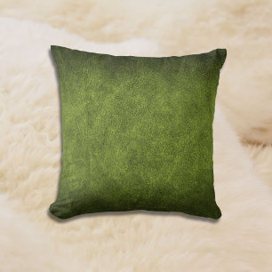 Green Faux Leather Cushion