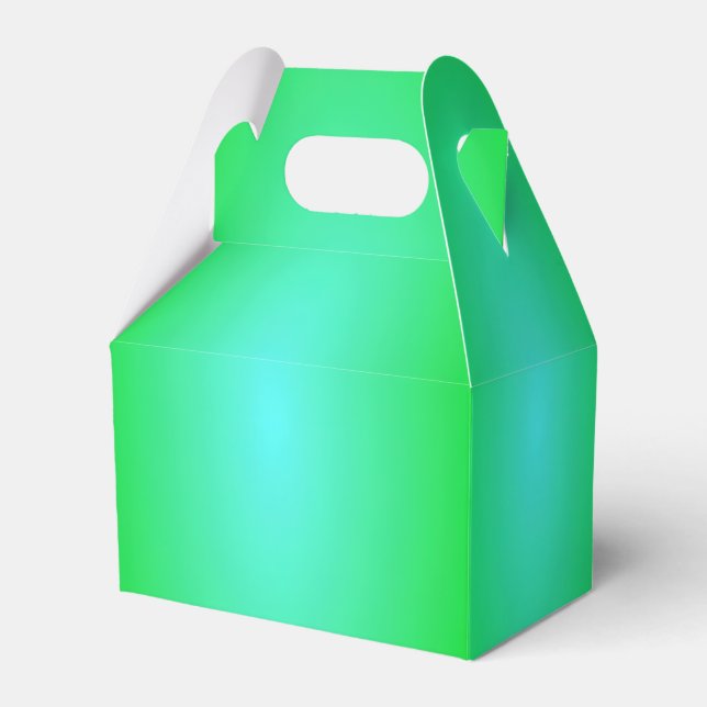 Green Favour Box (Front Side)