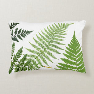 Green Fern Accent Pillow