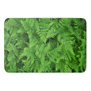 Green fern beauty bath mat