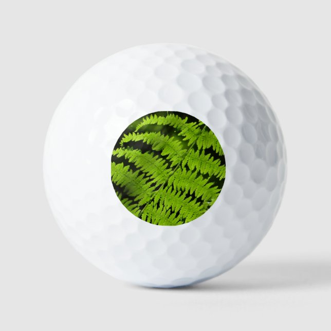 Green fern golf balls (Front)