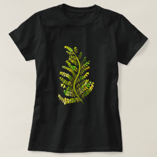 Green fern leaf plant art T-Shirt