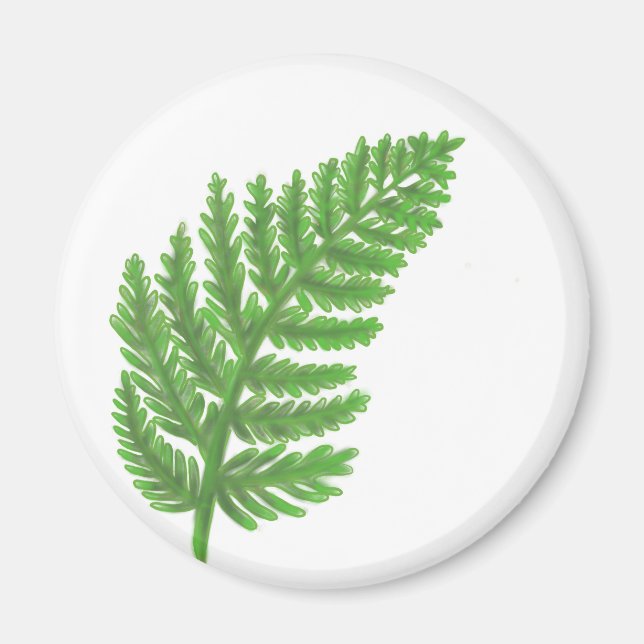 Green Fern Magnet (Front)
