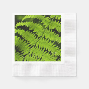 Green fern napkin