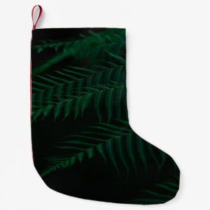 GREEN FERN PLANT IN CLOSE UP PHOTOGRAPHY SMALL CHRISTMAS STOCKING