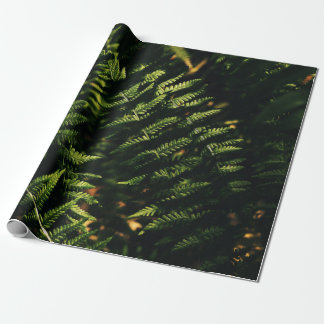 GREEN FERN PLANT IN CLOSE UP PHOTOGRAPHY WRAPPING PAPER