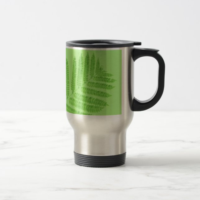 Green Fern Travel Mug (Right)