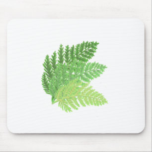 Green Fern Trio Mouse Mat