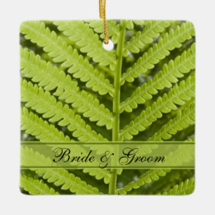 Green Fern Wedding Ceramic Tree Decoration