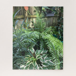 Green Ferns and Foliage Jigsaw Puzzle