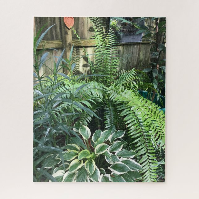 Green Ferns and Foliage Jigsaw Puzzle (Vertical)