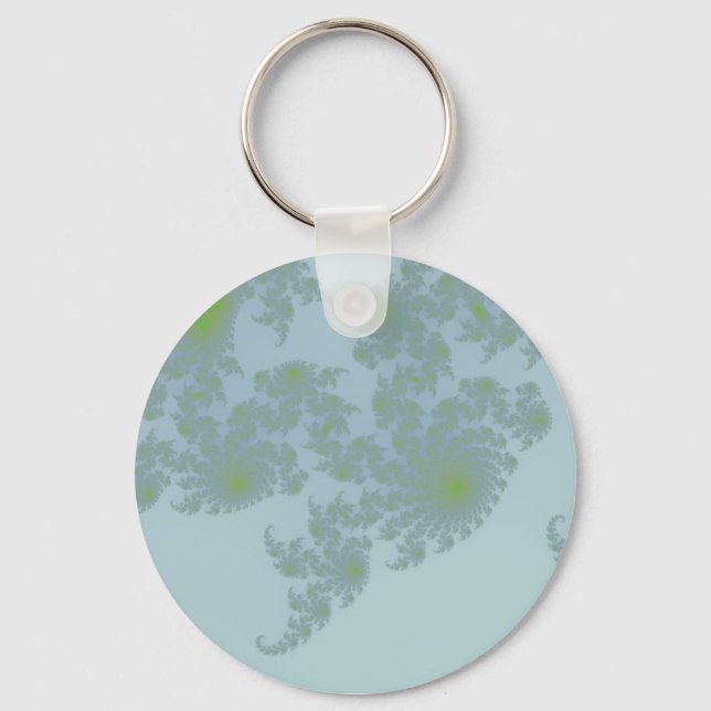 Green Ferns Keychain (Front)