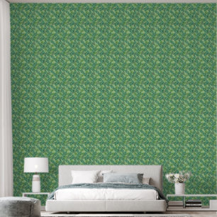 GREEN FERNS LEAVES SEAMLESS WALLPAPER