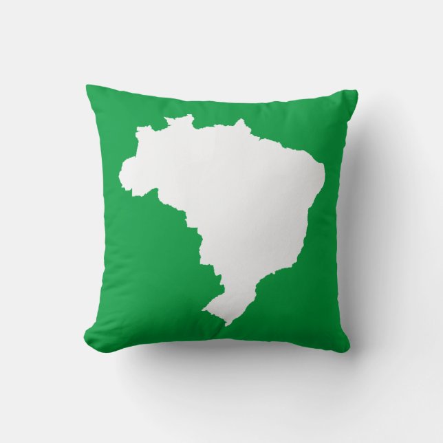 Green Festive Brazil Cushion (Front)