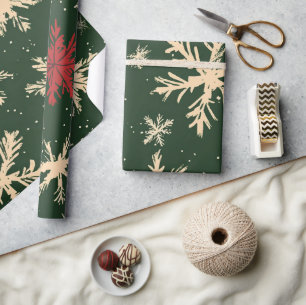 Green Festive Christmas Patterns  Wrappi Wrapping Paper