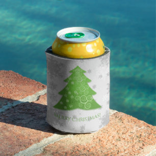 Green Festive Christmas Tree Cooler