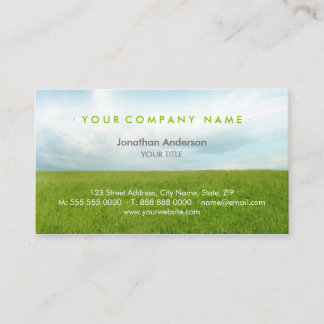 Green Field Business Card