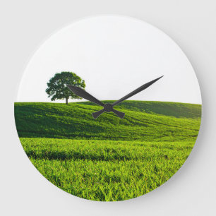 green field large clock