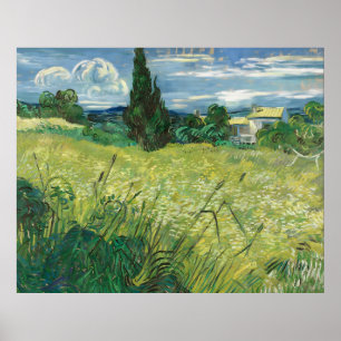 Green Field Vincent van Gogh Poster