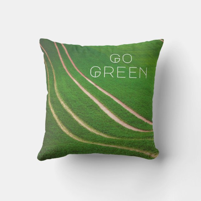 Green fields  cushion (Back)