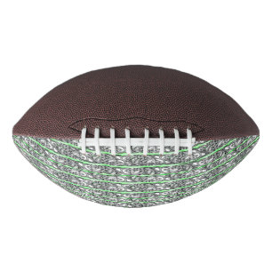 Green Filigree Cross Pattern Design American Football