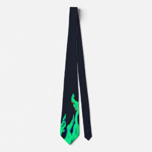 Green fire - Flame Flame Tie
