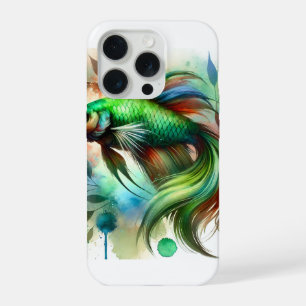 Green Fish 300724AREF139 - Watercolor iPhone 15 Pro Case