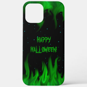 Green Flames in the Starlight Sky iPhone 12 Pro Max Case
