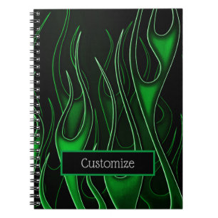 Green Flames Notebook
