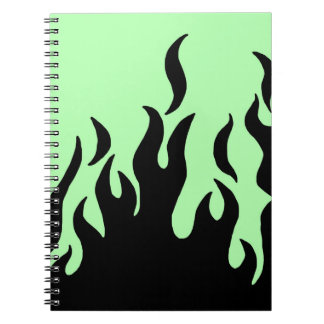 green flames notebook