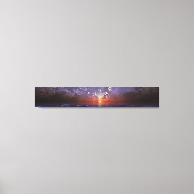 Green Flash Panorama Canvas Print (Front)