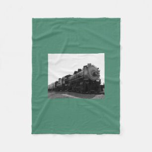 Green Fleece Blanket Steam Engine