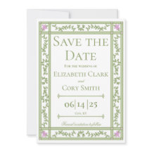 Green Floral Botanical Garden Wedding