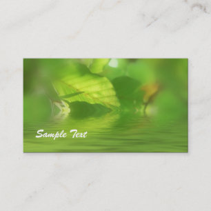 Green Floral Business Card