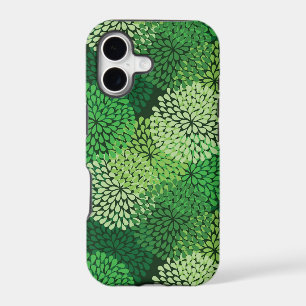Green floral pattern