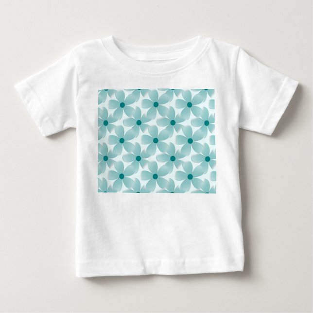 Green floral pattern. baby T-Shirt (Front)