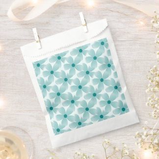 Green floral pattern. favour bags