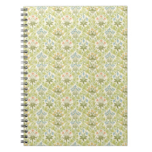 Green floral pattern girly women notebook