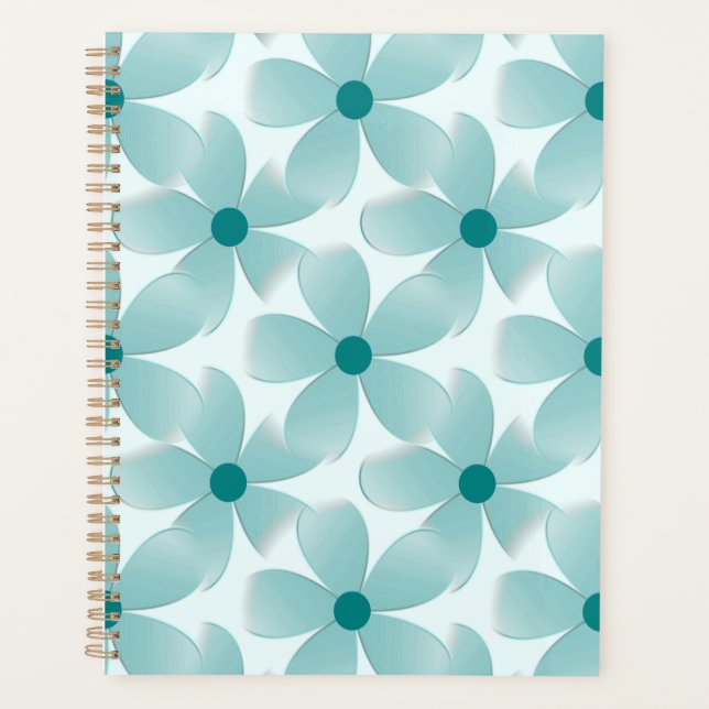Green floral pattern. planner (Front)