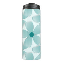 Green floral pattern.