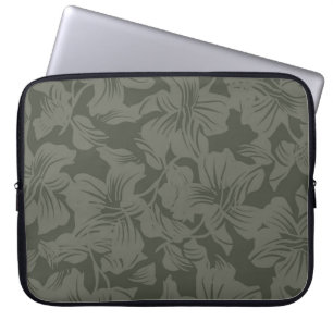 Green Floral seamless pattern backgroundabstract,  Laptop Sleeve