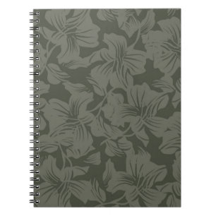 Green Floral seamless pattern backgroundabstract, Notebook