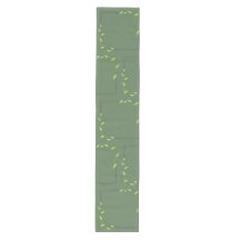 Green Floral Table Runner