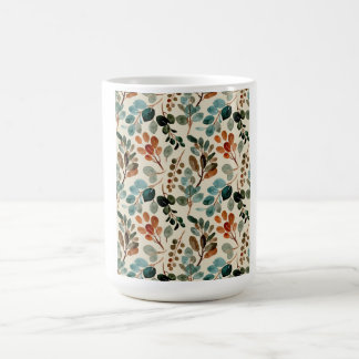 Green Floral Travel Flower Modern Coffee Lover Coffee Mug